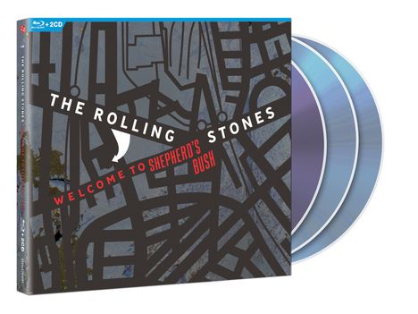 The Rolling Stones: Welcome To Shepherd's Bush (Live From Shepherd's Bush 1999), 1 Blu-ray Disc und 2 CDs