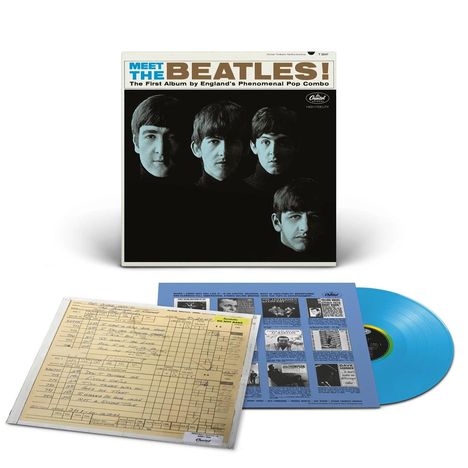 The Beatles: Meet The Beatles (180g) (Limited Edition) (Opaque Blue Vinyl) (in Deutschland exklusiv für jpc!) (Mono), LP