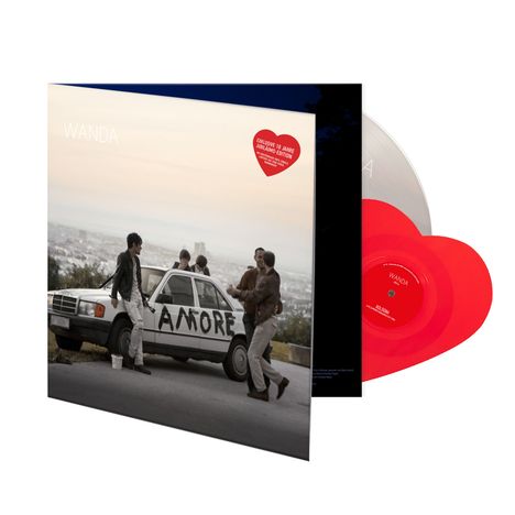 Wanda: Amore (exklusive 10 Jahre Jubiläums-Edition) (limitierte &amp; nummerierte Edition) (Picture Disc) (+ exklusive Heart Shaped 12" in rot mit zwei Bonustracks), 1 LP und 1 Single 12"