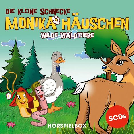 Die kleine Schnecke Monika Häuschen - Wilde Waldtiere, 5 CDs