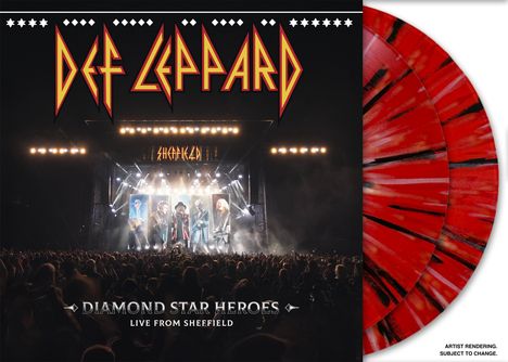 Def Leppard: Diamond Star Heroes Live From Sheffield (Limited Edition) (Black, Red & White Splatter Vinyl), 2 LPs