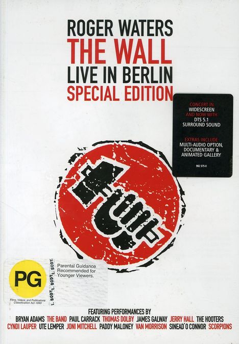 Roger Waters: The Wall - Live In Berlin 21.7.1990 (Special Edition), DVD
