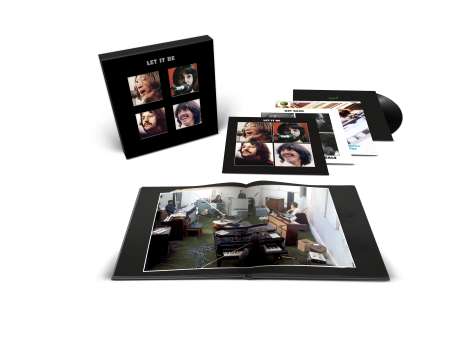The Beatles: Let It Be (180g) (Limited 50th Anniversary Super Deluxe Special Edition) (HalfSpeed Mastering), 4 LPs, 1 Single 12" und 1 Buch