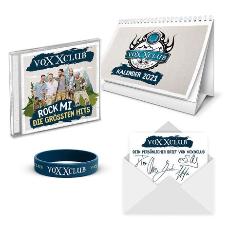 voXXclub: Rock Mi: Die größten Hits (Fan Edition), 2 CDs und 1 Merchandise