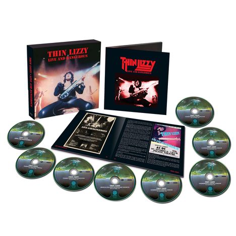 Thin Lizzy: Live And Dangerous (Limited Super Deluxe Edition), 8 CDs und 1 Buch