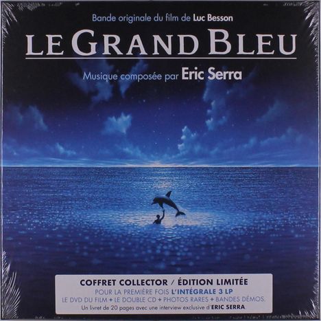 Eric Serra: Filmmusik: Le Grand Bleu (Bande Originale Du Film De Luc Besson) (Limited Collector's Edition Box Set), 3 LPs, 2 CDs und 1 DVD