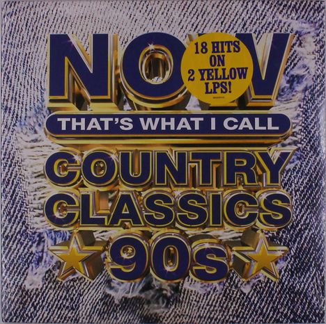 Now That's What I Call Country Classics 90s (Yellow Vinyl), 2 LPs