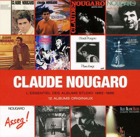Claude Nougaro: L'Essentiel Des Albums Studio 1962 - 1985, 12 CDs