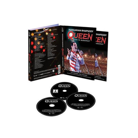 Queen: Hungarian Rhapsody: Live In Budapest 1986 (Limited Special Edition) (Blu-ray + 2 CDs), 2 CDs und 1 Blu-ray Disc