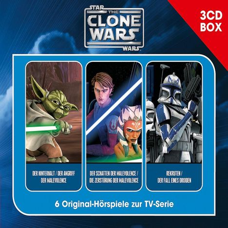 The Clone Wars-3-CD Hörspielbox Vol.1, 3 CDs