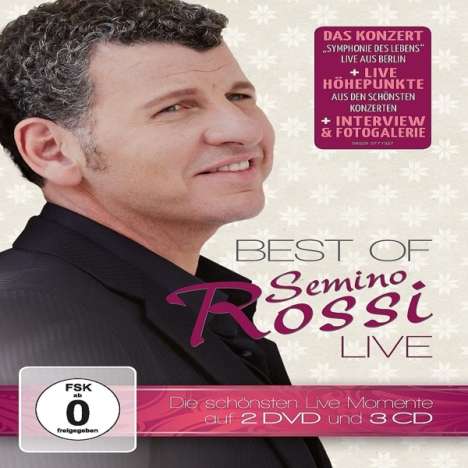 Semino Rossi: Best Of: Live (Limited Deluxe Edition) (3CD + 2DVD), 3 CDs und 2 DVDs