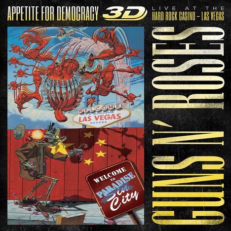 Guns N' Roses: Appetite For Democracy: Live 2012 (Limited-Boxset), 1 Blu-ray Disc und 2 CDs