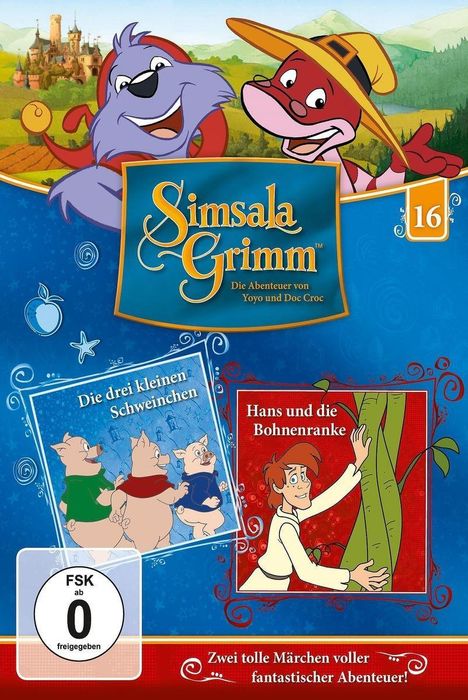 Simsala Grimm Vol. 16: Die drei kleinen Schweinchen / Hans und die Bohnenranke, DVD