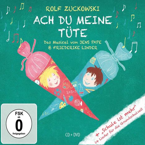 ACH DU MEINE TÜTE (MUSICAL + 14 GRUNDSCHULLIEDER), 2 CDs
