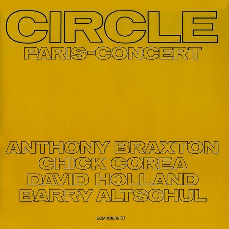 Circle (Anthony Braxton, Chick Corea David Holland &amp; Barry Altschul): Paris Concert (180g), 2 LPs