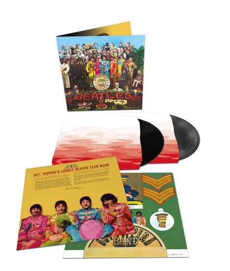 The Beatles: Sgt. Pepper's Lonely Hearts Club Band (180g) (50th-Anniversary-Deluxe-Edition), 2 LPs