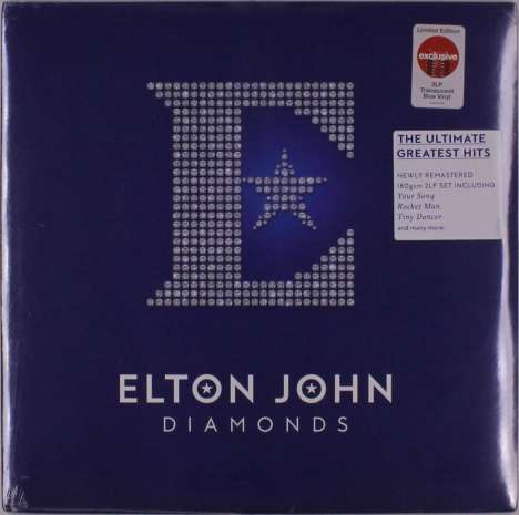Elton John (geb. 1947): Diamonds (remastered) (180g) (Limited Edition) (Translucent Blue Vinyl), 2 LPs
