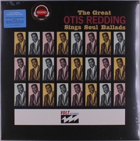 Otis Redding: The Great Otis Redding Sings Soul Ballads (Limtied Edition) (Translucent Blue Vinyl), LP
