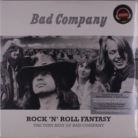 Bad Company: Rock 'n' Roll Fantasy: The Very Best Of Bad Company (Clear Vinyl), 2 LPs