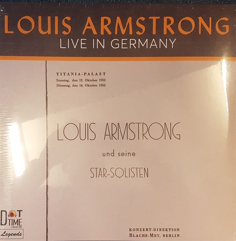 Louis Armstrong (1901-1971): Live In Germany 1952 (Limited Numbered Edition), LP