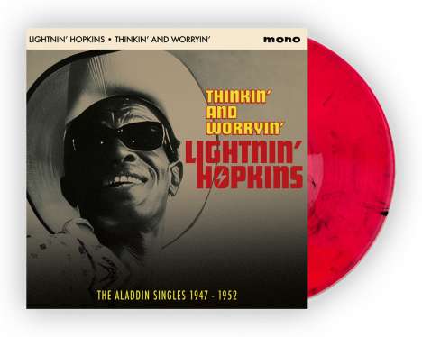 Sam Lightnin' Hopkins: Thinkin' And Worryin' (Limited Edition) (Red/Black Marble Vinyl), LP