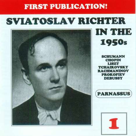 Svjatoslav Richter in the 1950s Vol.1, 2 CDs