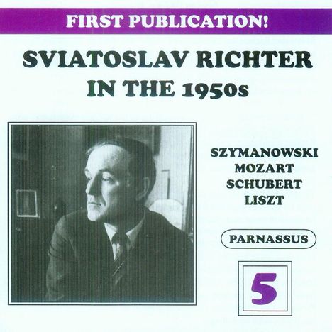 Svjatoslav Richter in the 1950s Vol.5, 2 CDs