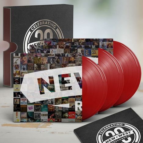 New West Records 20th Anniversary (180g) (Limited-Edition-Box-Set) (Red Vinyl), 6 LPs