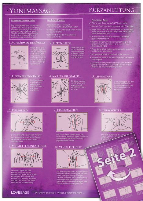 Yella Cremer: Yoni-Massage Kurzanleitung (2020) - 23 Massage-Techniken für die Tantramassage und mehr Genuss beim Sex - Praktische Schnellübersicht und Spickzettel -, Buch