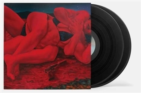 Ich kann den Text im Bild nicht erkennen. Es zeigt eine Illustration von zwei Personen in roten Tönen und einem Revolver.