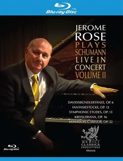 Jerome Rose plays Schumann, Blu-ray Disc