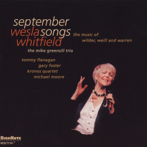 Wesla Whitfield (1947-2018): September Songs, CD