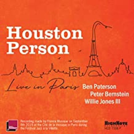 Houston Person (geb. 1934): Live In Paris, CD