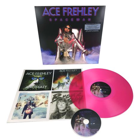 Ace Frehley: Spaceman (180g) (Limited-Edition) (Magenta Vinyl), 1 LP und 1 CD