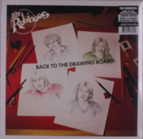 The Rubinoos: Back To The Drawing Board (Limited Edition) (Ruby &amp; Black Splatter Vinyl), LP