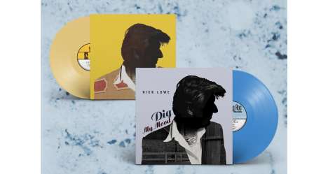 Nick Lowe: Dig My Mood (25th Anniversary) (remastered) (Limited Edition) (Blue &amp; Yellow Vinyl), 1 LP und 1 Single 12"