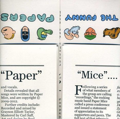 Paper Mice: The Funny Papers, CD