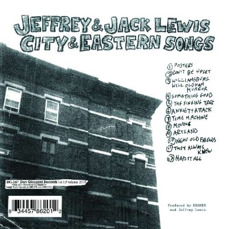 Jeffrey &amp; Jack Lewis: City &amp; Eastern Songs (remastered), LP