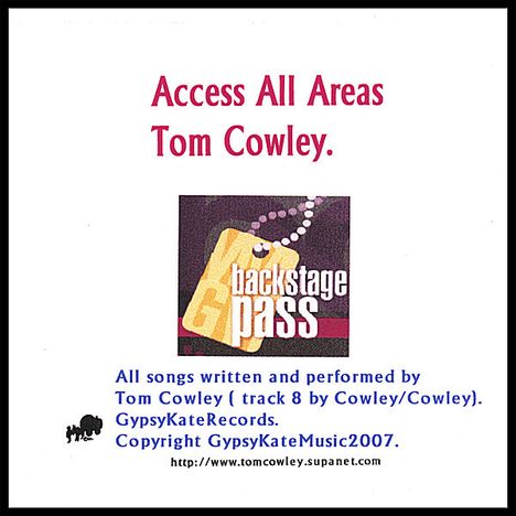 Tom Cowley: Access All Areas, CD