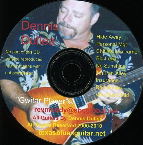 Dennis Dullea: Gwitar Player, CD