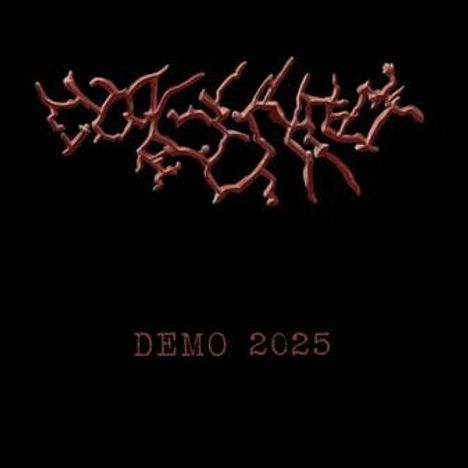 "DEMO 2025" in roter Schrift; abstraktes Logo mit verzweigten, baumartigen Formen auf schwarzem Hintergrund.