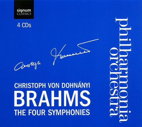 Johannes Brahms (1833-1897): Symphonien Nr.1-4, 4 CDs