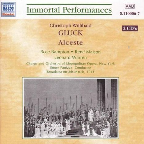 Christoph Willibald Gluck (1714-1787): Alceste (ital.Fassung), 2 CDs