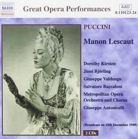 Giacomo Puccini (1858-1924): Manon Lescaut, 2 CDs