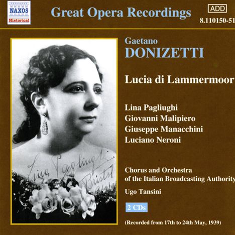 Gaetano Donizetti (1797-1848): Lucia di Lammermoor, 2 CDs