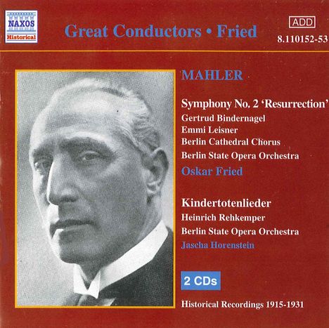 Gustav Mahler (1860-1911): Symphonie Nr.2, 2 CDs