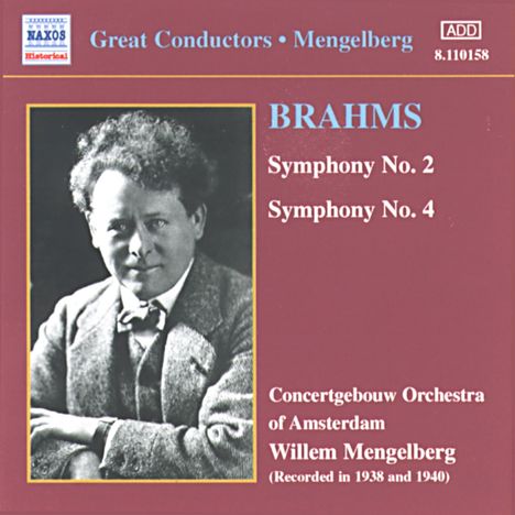 Johannes Brahms (1833-1897): Symphonien Nr.2 &amp; 4, CD