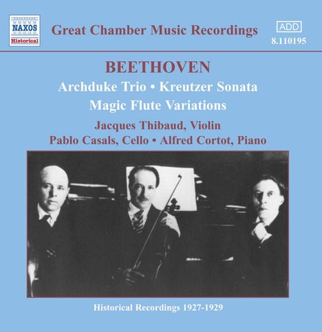 Ludwig van Beethoven (1770-1827): Violinsonate Nr.9 "Kreutzer", CD