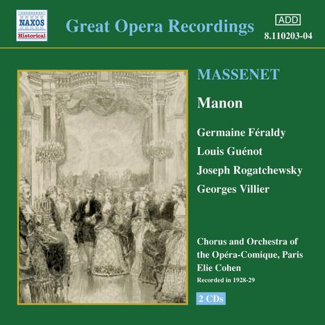 Jules Massenet (1842-1912): Manon, 2 CDs