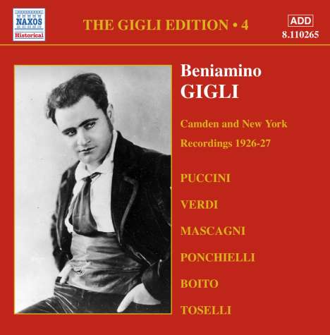 Benjamino Gigli- Edition Vol.4, CD